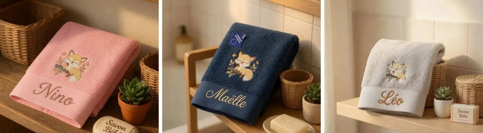 Broderie prénom textile - LA BRODEUSE®