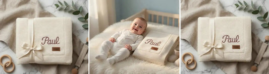 Couverture Bébé Brodée au Prénom en Coton Bio — Guide Complet | LA BRODEUSE® - LA BRODEUSE®