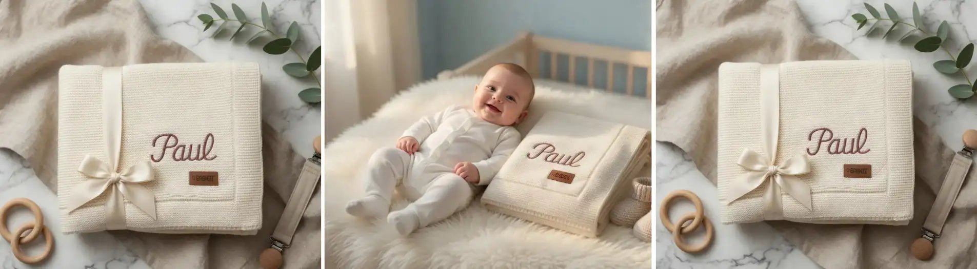 Couverture Bébé Brodée au Prénom en Coton Bio — Guide Complet | LA BRODEUSE® - LA BRODEUSE®