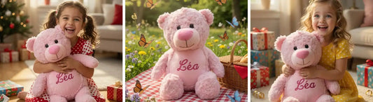 Doudou Brodé au Prénom : Le Cadeau de Naissance Unique - LA BRODEUSE®