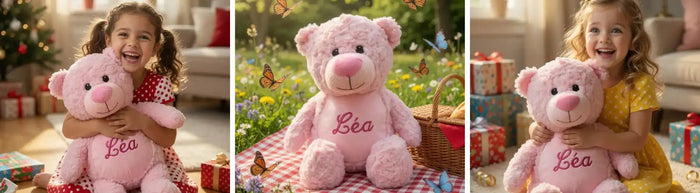 Doudou Brodé au Prénom : Le Cadeau de Naissance Unique - LA BRODEUSE®