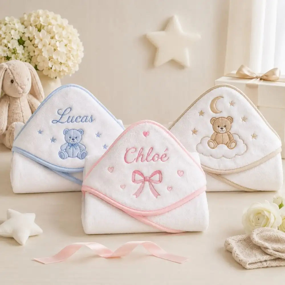 Capes de Bain Bébé Brodées