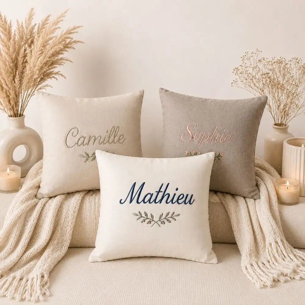 Coussins Brodés Personnalisés