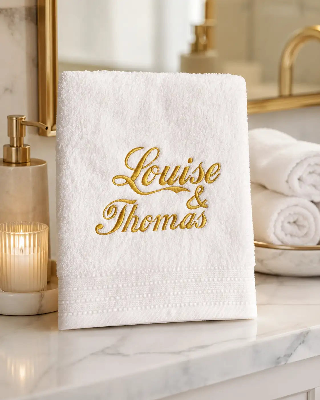 Serviettes de toilette Personnalisées