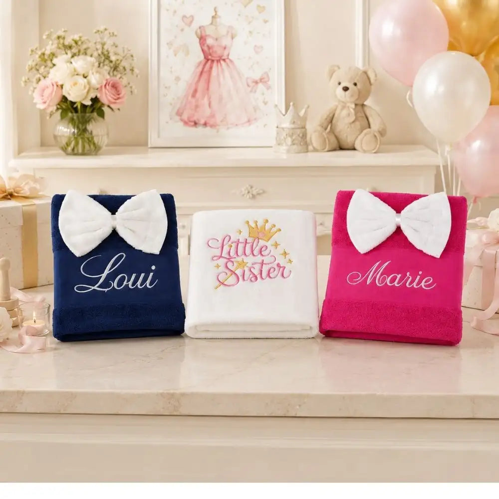 Serviettes Bébé Brodées
