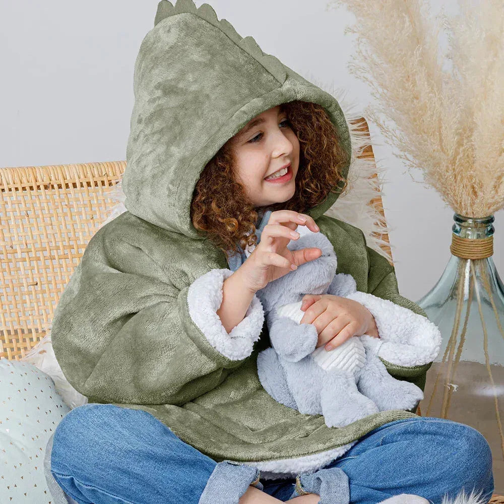 Sweat Plaid Brodé motif « Dinosaure » - LA BRODEUSE®