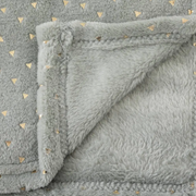 Plaid 75x100cm flanelle Bleu Personnalisé