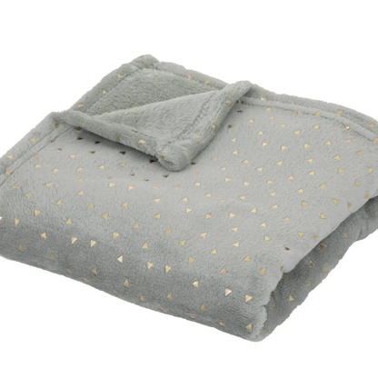 Plaid 75x100cm flanelle Bleu Personnalisé