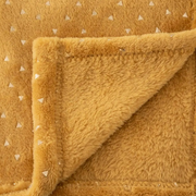 Plaid 75x100cm flanelle Miel Personnalisé