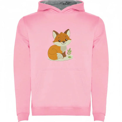 Sweat à Capuche Enfant Brodé – Motif « PETIT RENARD » - LA BRODEUSE®