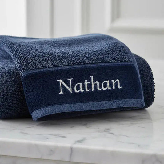 Drap de Douche Deluxe Personnalisé - 70x140 cm - LA BRODEUSE®