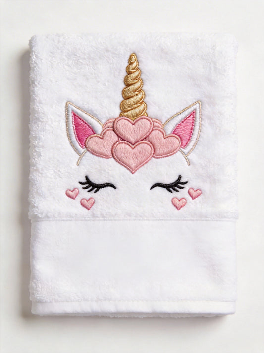 servietteblanchebrodelicorneenchantee