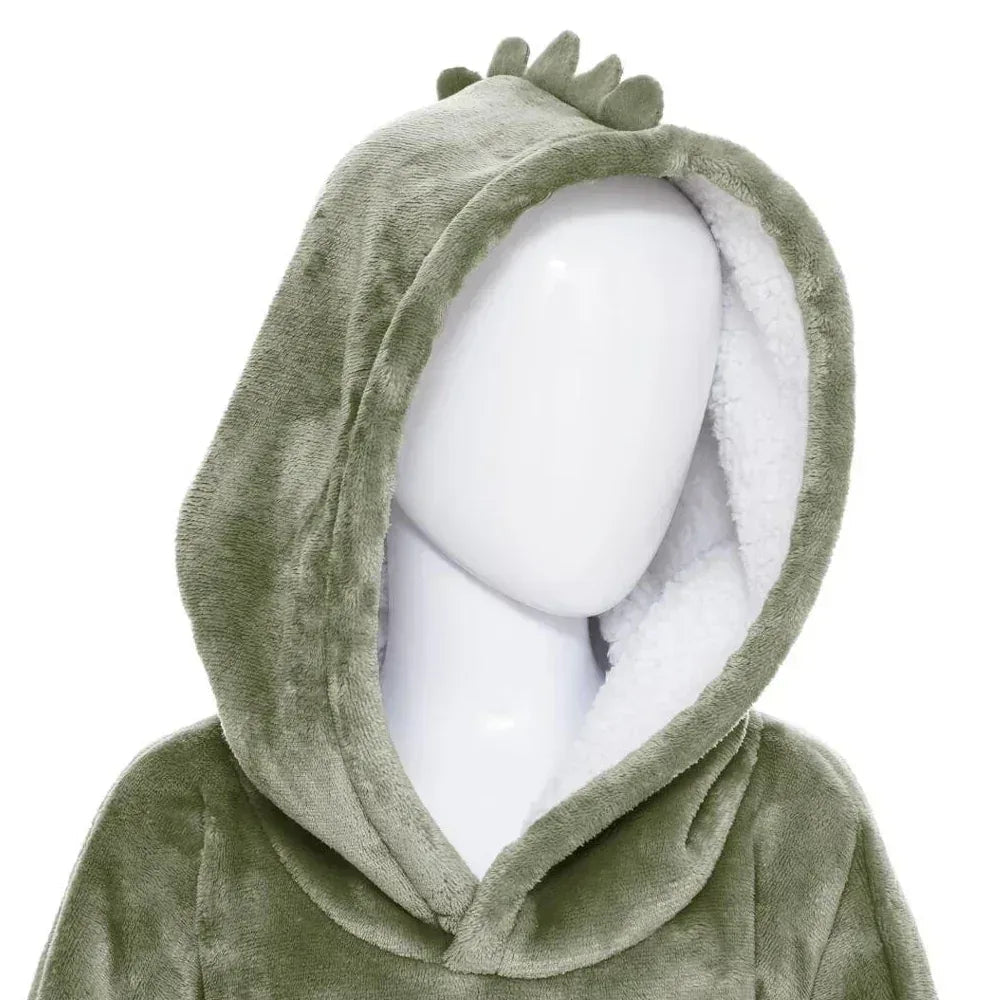 Sweat Plaid Brodé motif « Dinosaure » - LA BRODEUSE®